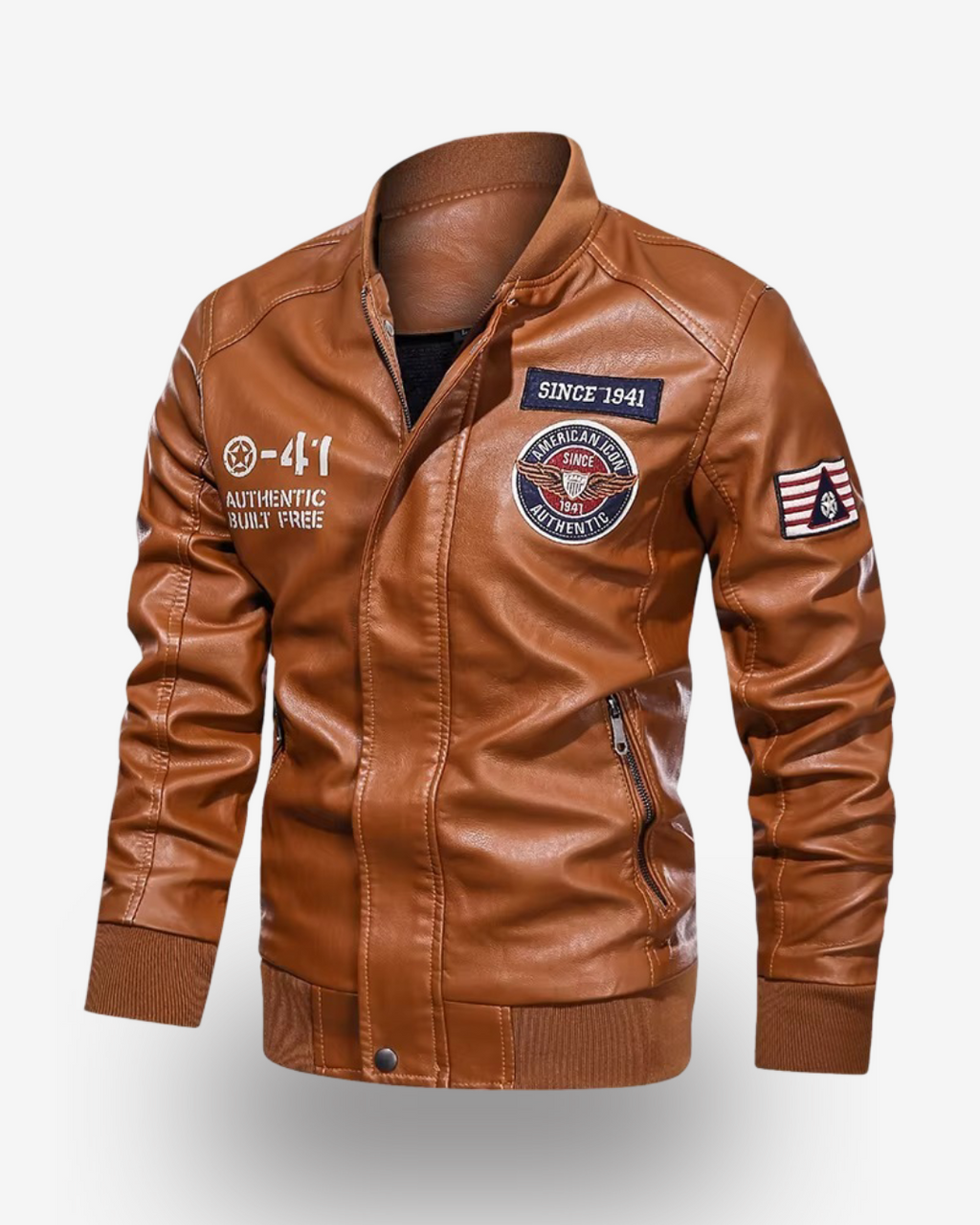 Men's Leather Jacket - Esrange